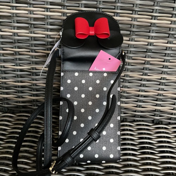 disney x kate spade new york minnie mouse north south flap phone crossbody - Picture 10 of 16